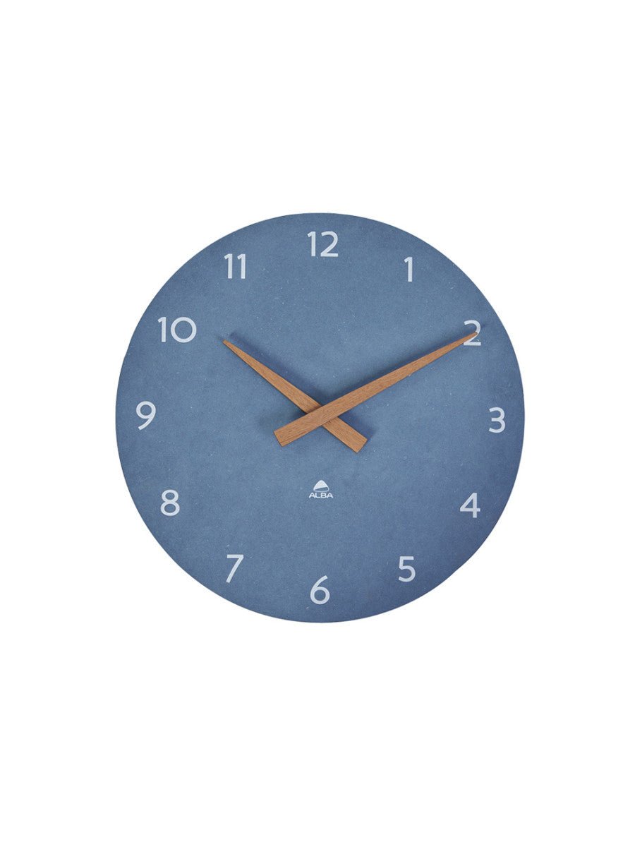 Horloge Milena Murale Bois - Bleu - SC Mobilier