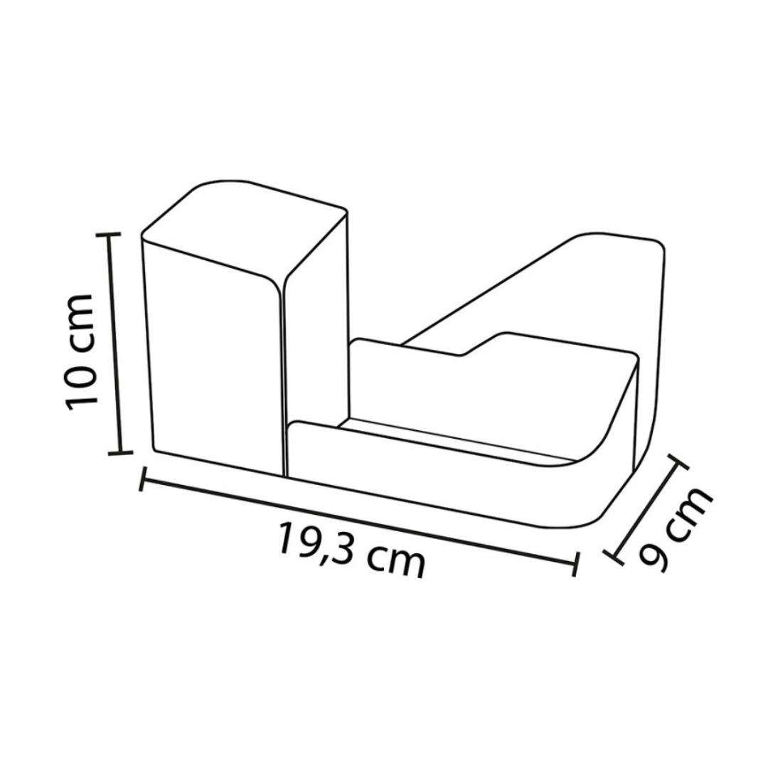 Organisateur Bureau 3 Compartiments - Métal Terracotta - SC Mobilier