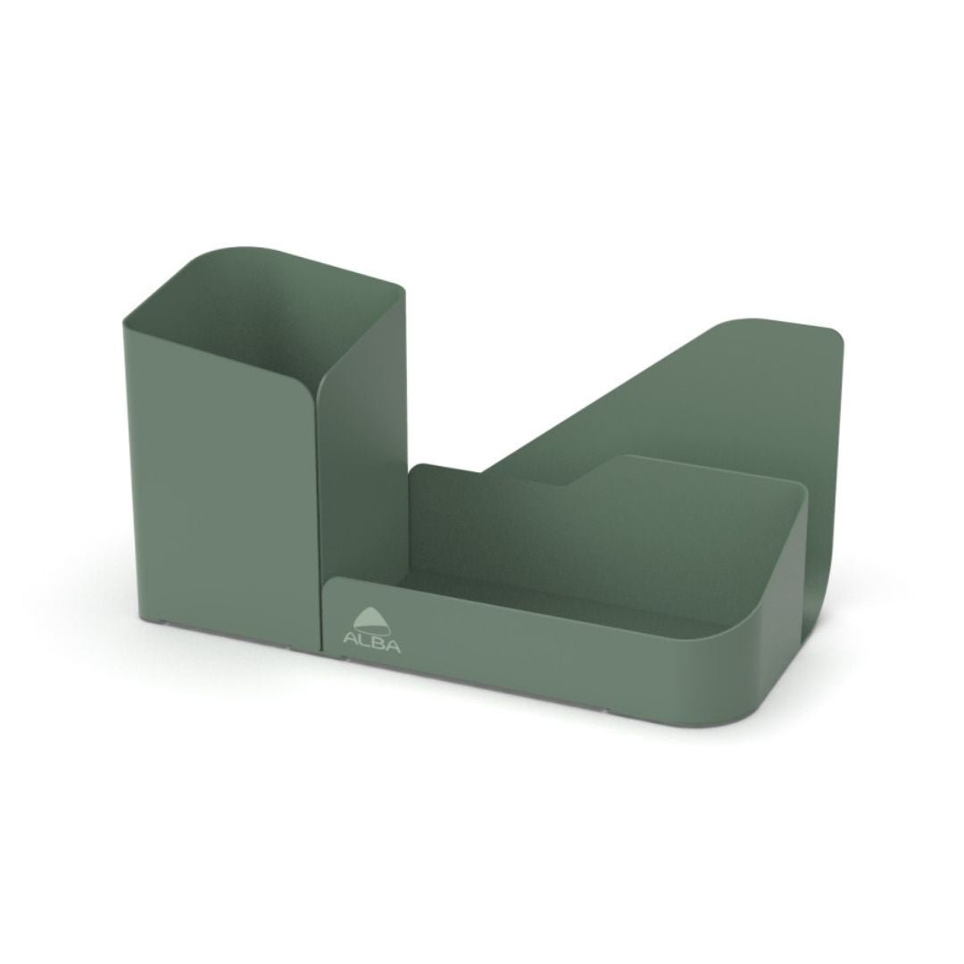 Organisateur Bureau 3 Compartiments - Métal Vert - SC Mobilier