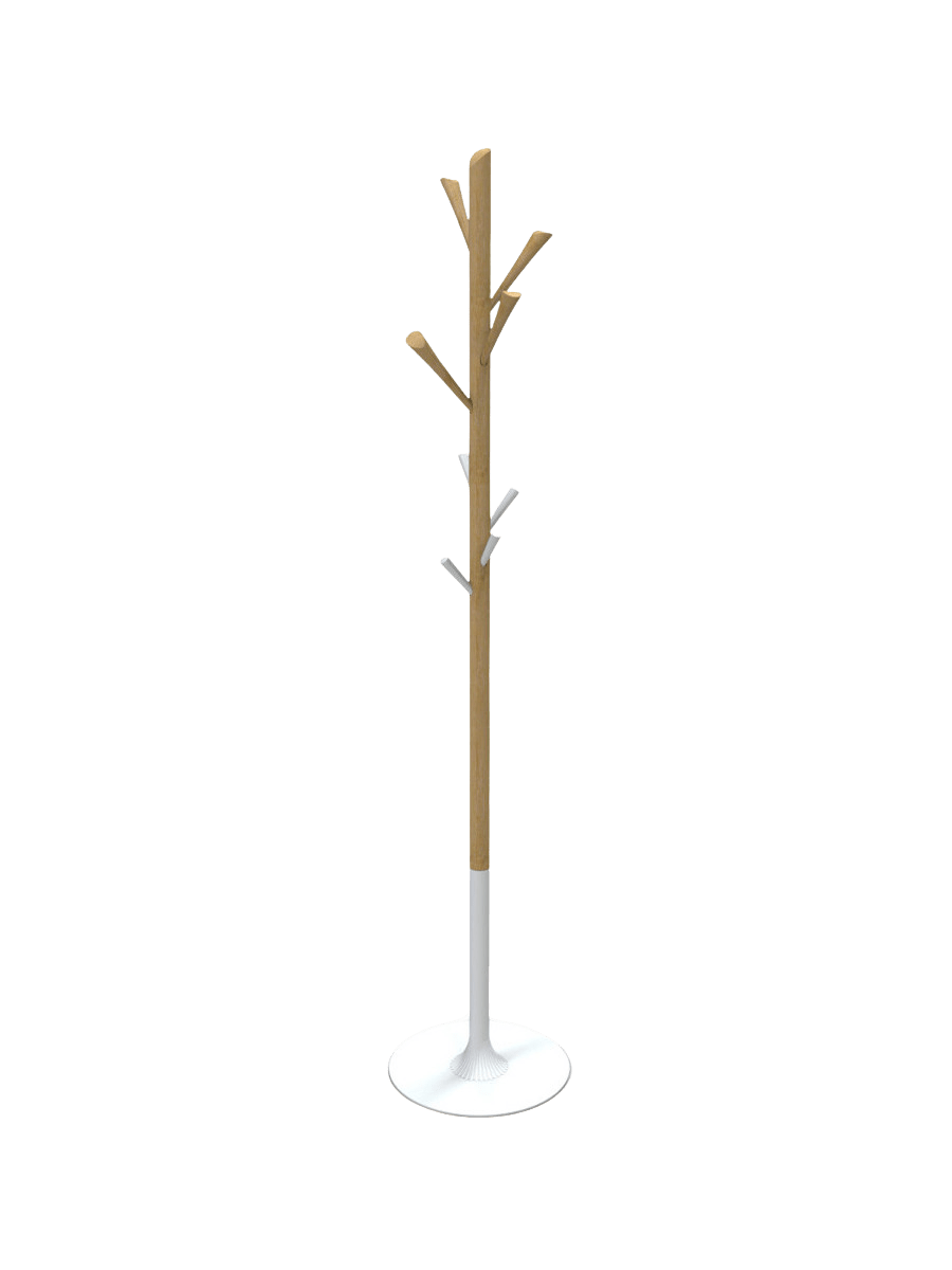 Portemanteau Tree - Bois et Blanc - SC Mobilier