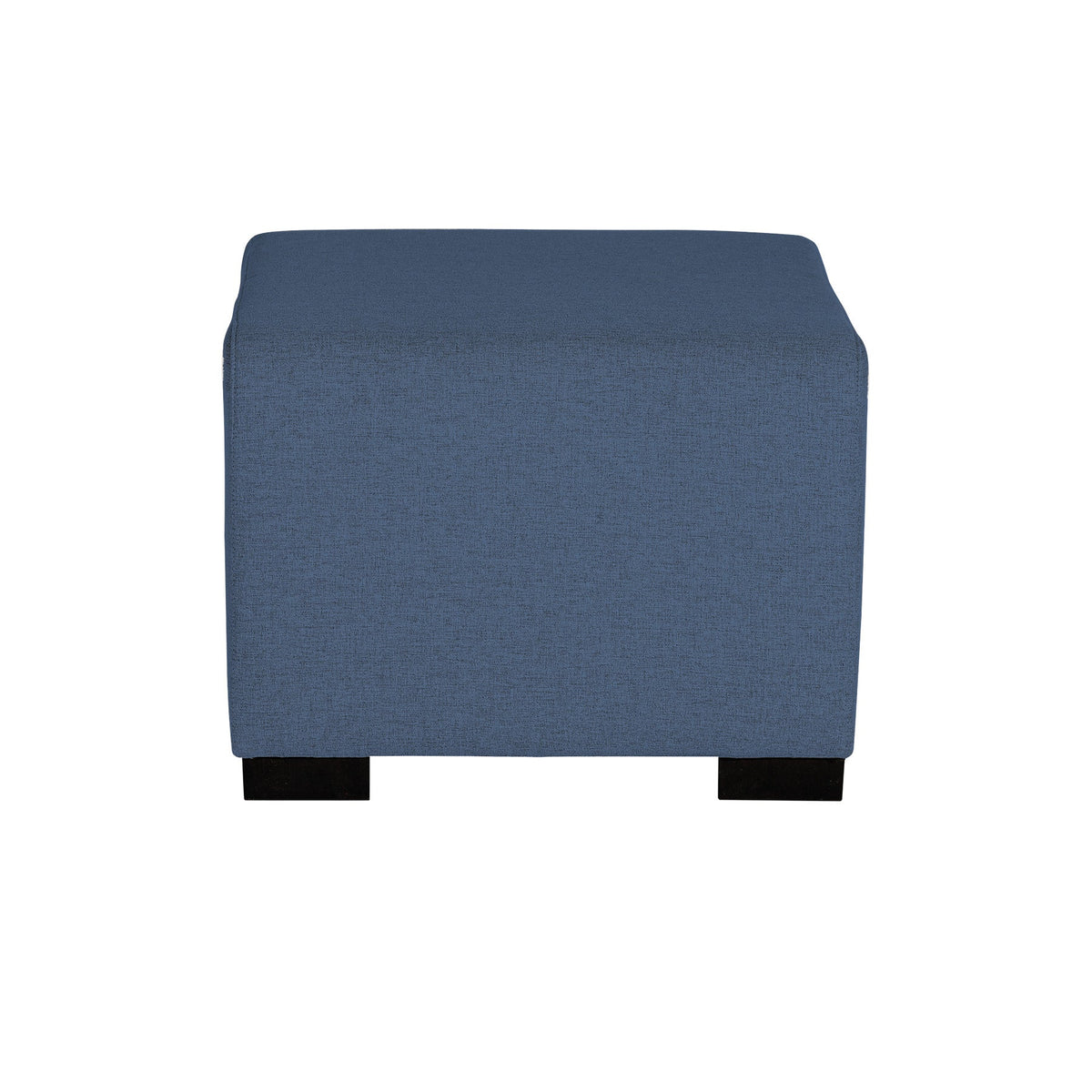 Pouf 1 Place Hizia - Bleu Denhim - SC Mobilier