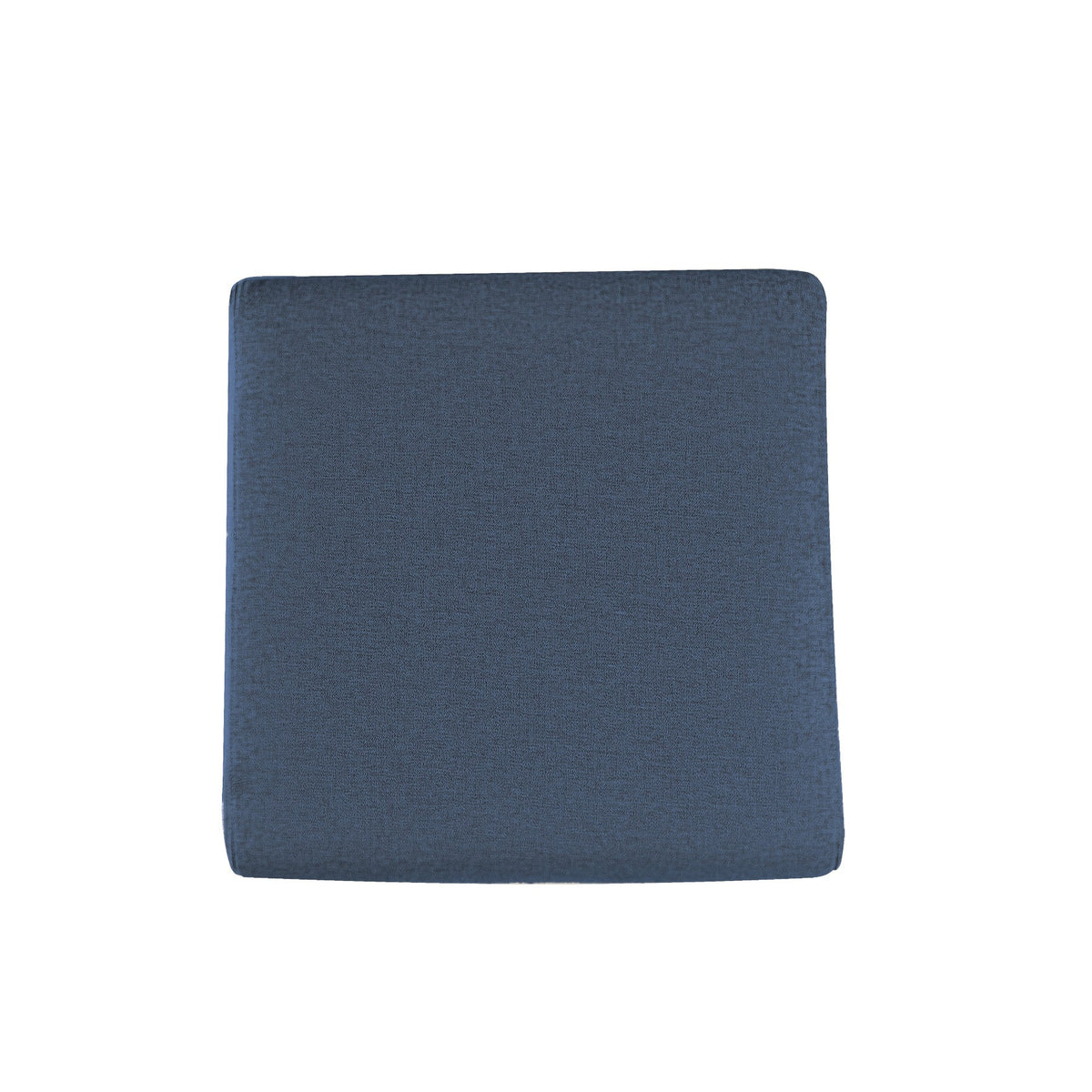 Pouf 1 Place Hizia - Bleu Denhim - SC Mobilier