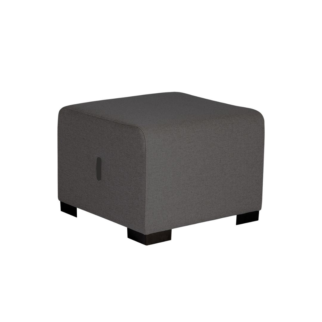 Pouf 1 Place Hizia - Gris Anthracite - SC Mobilier