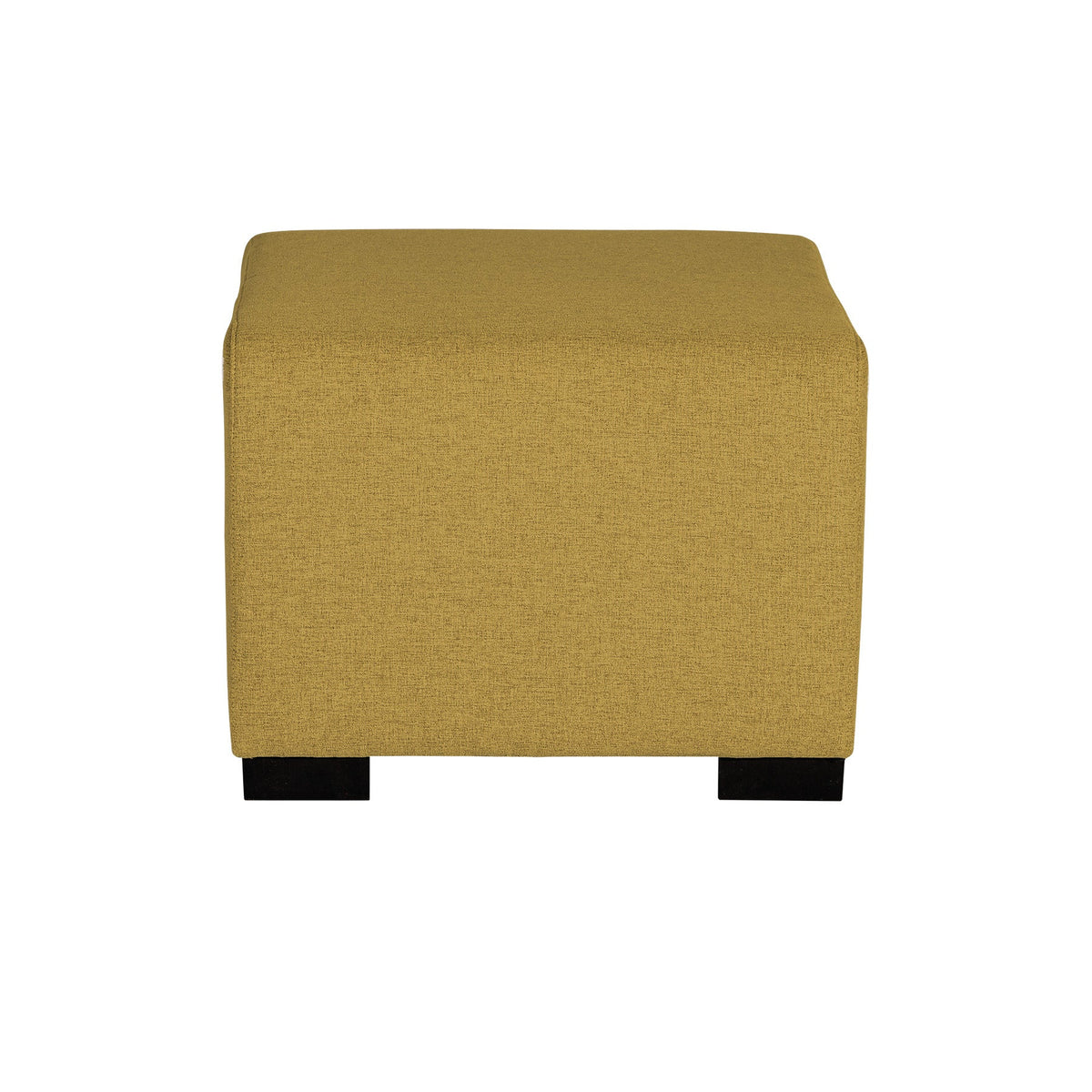 Pouf 1 Place Hizia - Jaune Safran - SC Mobilier