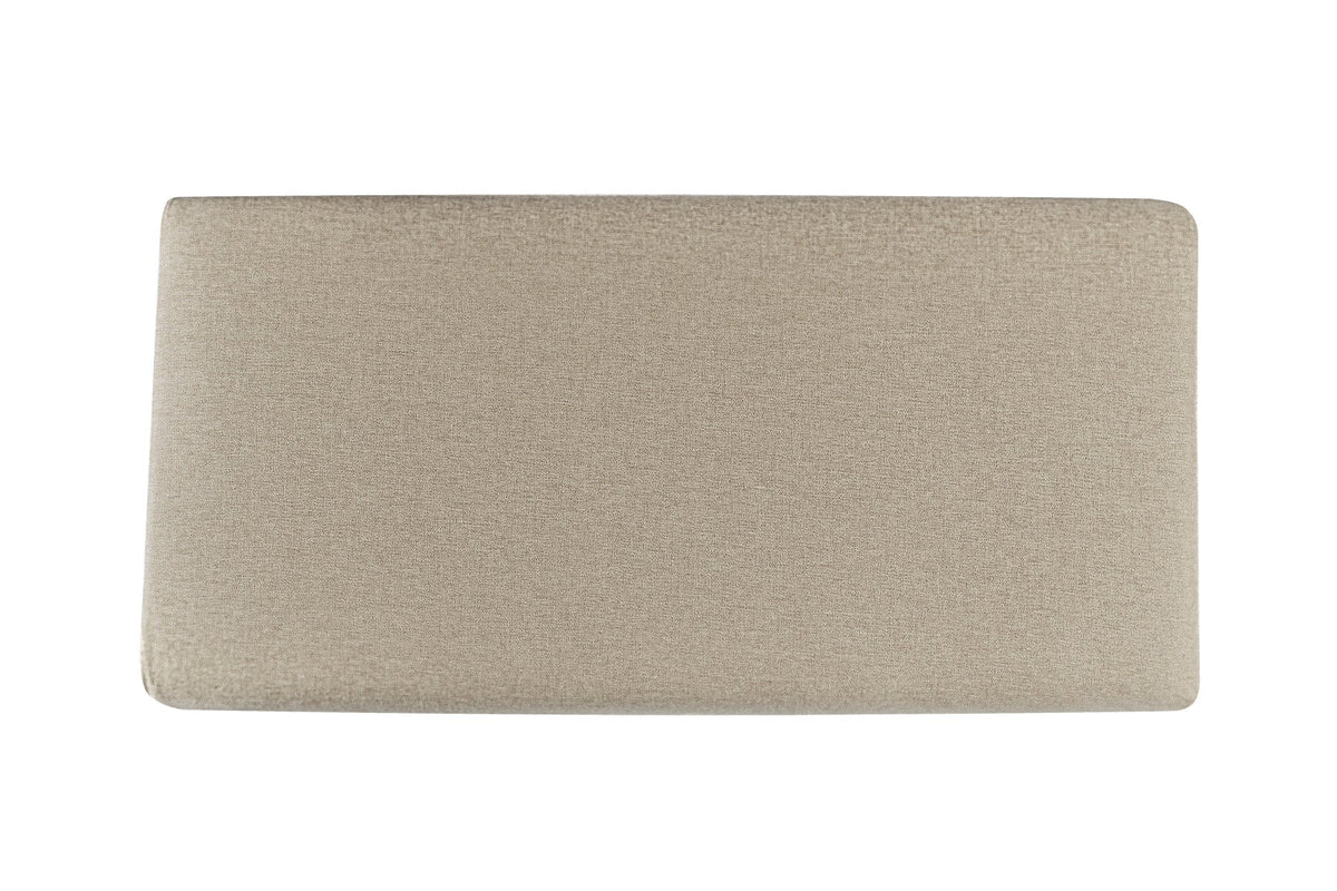 Pouf 2 Places Hizia - Beige Sahara - SC Mobilier