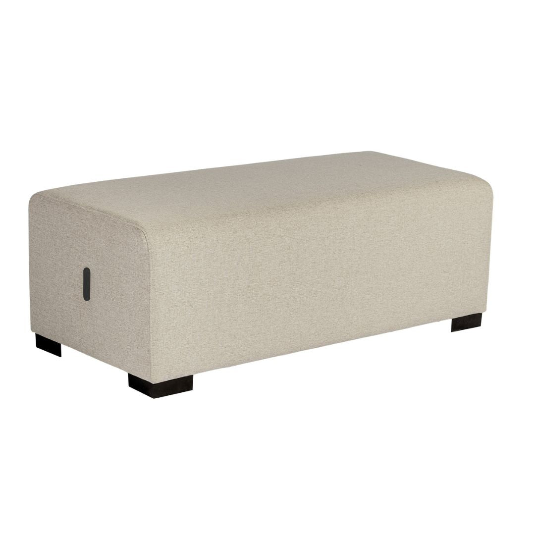 Pouf 2 Places Hizia - Beige Sahara - SC Mobilier