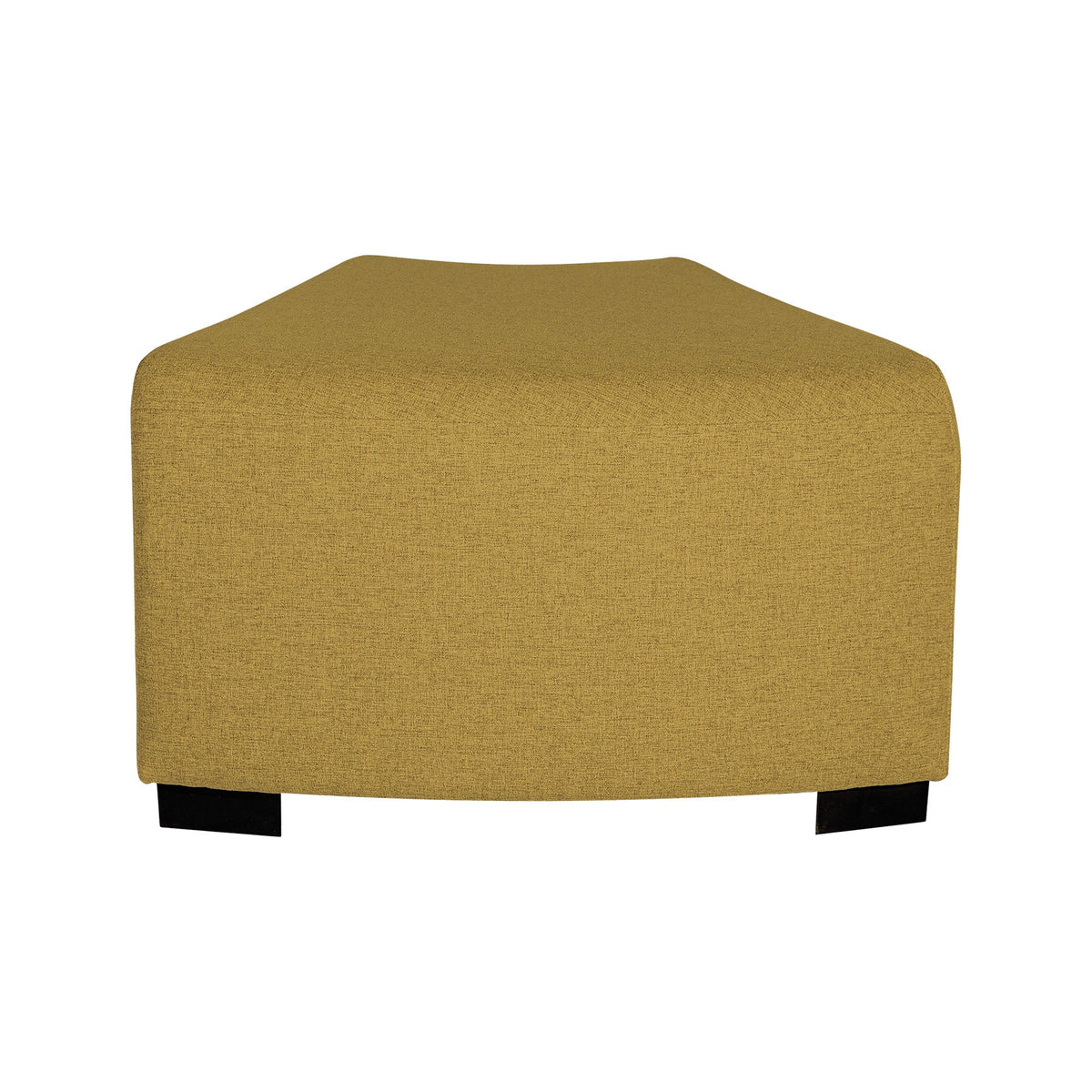 Pouf Angulaire Hizia - Jaune Safran - SC Mobilier
