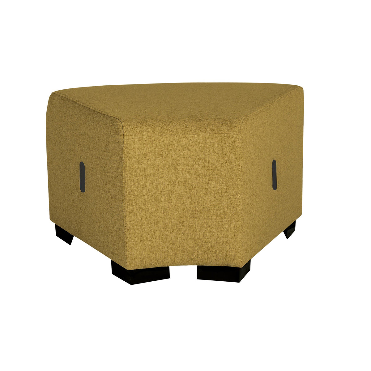 Pouf Angulaire Hizia - Jaune Safran - SC Mobilier