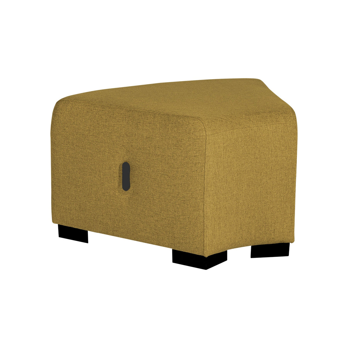 Pouf Angulaire Hizia - Jaune Safran - SC Mobilier