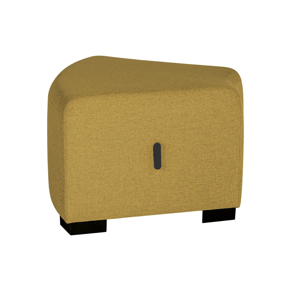 Pouf Angulaire Hizia - Jaune Safran - SC Mobilier