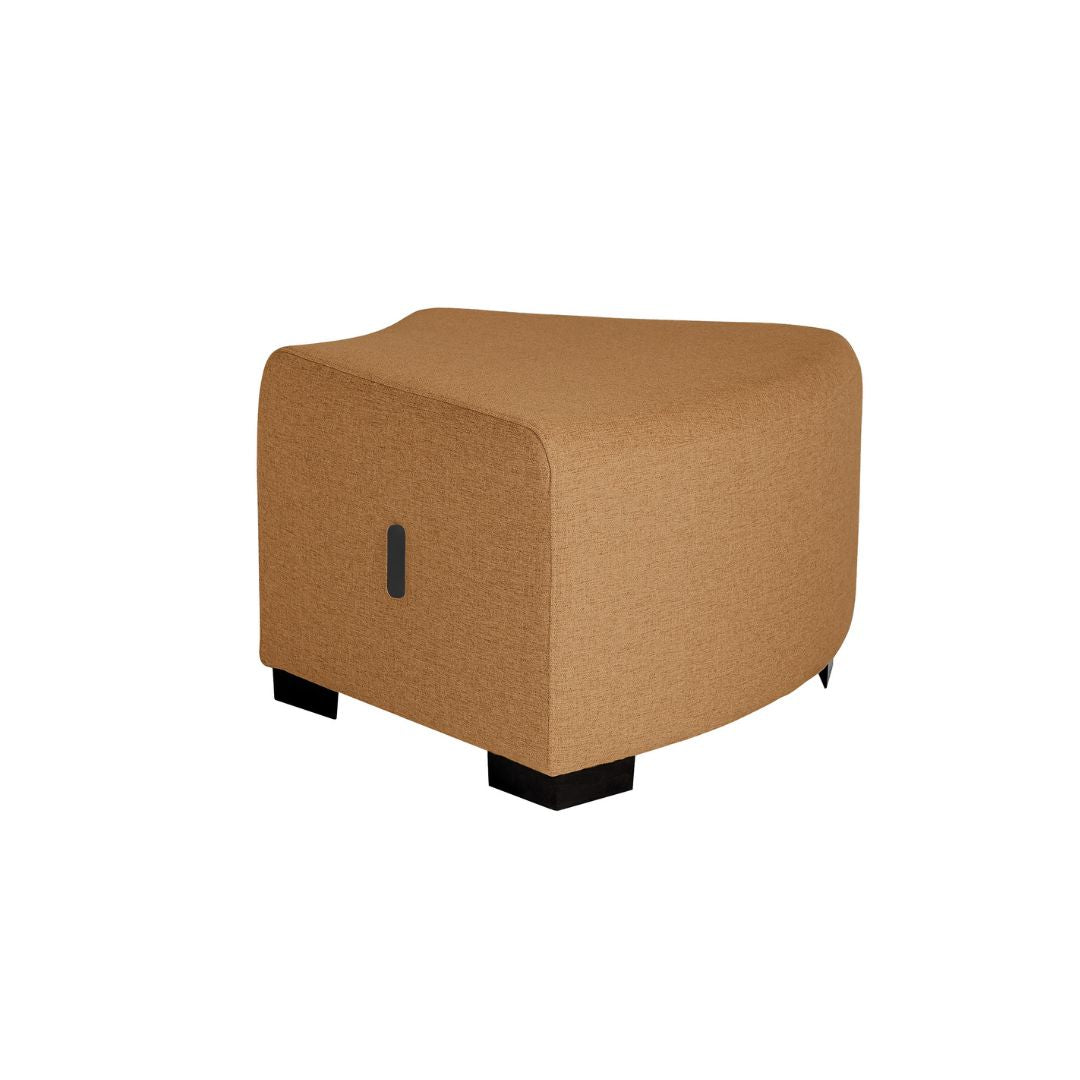 Pouf Angulaire Hizia - Terre de Sienne - SC Mobilier
