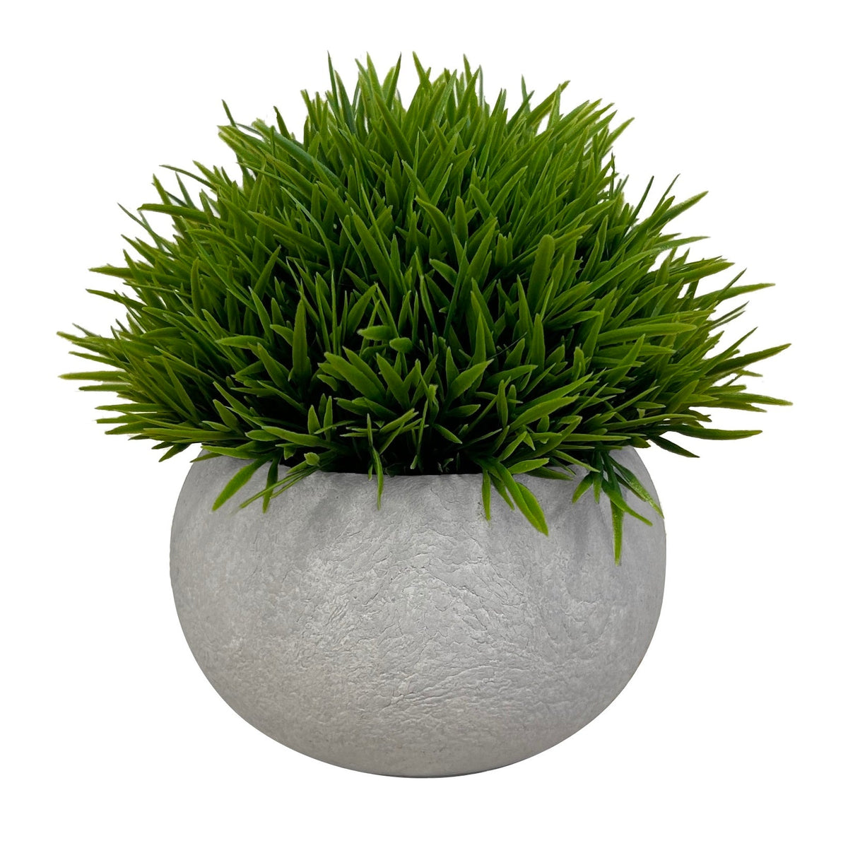 Set de 3 plantes artificielles, pot gris, taille 11 cm - SC Mobilier