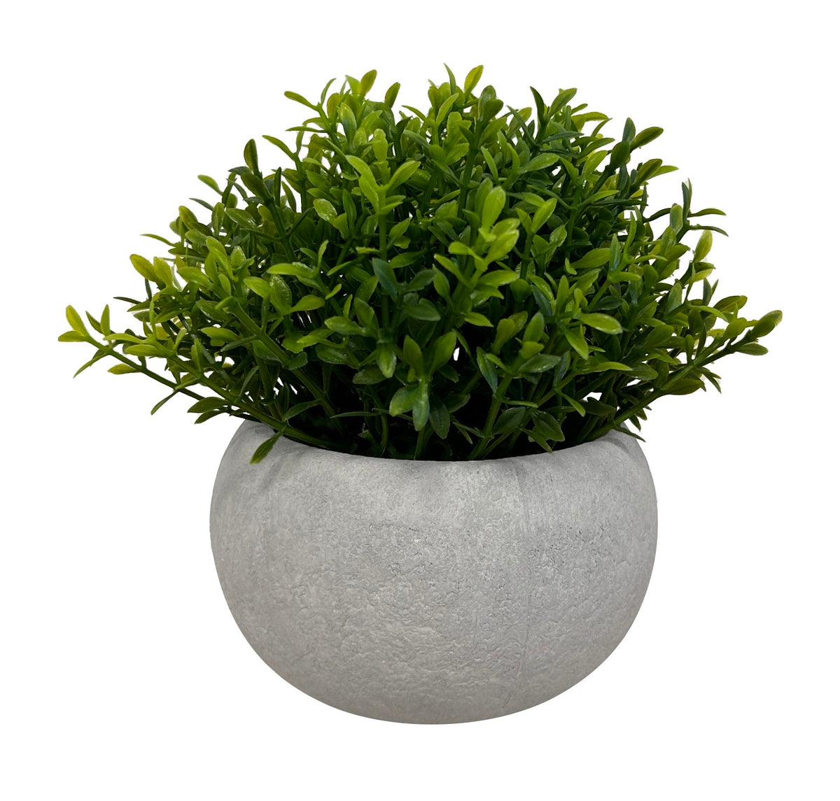 Set de 3 plantes artificielles, pot gris, taille 11 cm - SC Mobilier