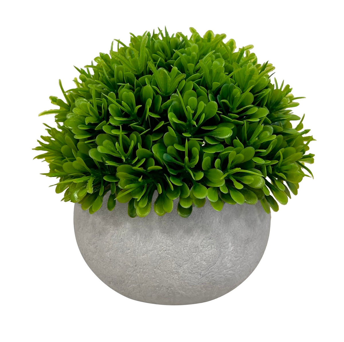 Set de 3 plantes artificielles, pot gris, taille 11 cm - SC Mobilier