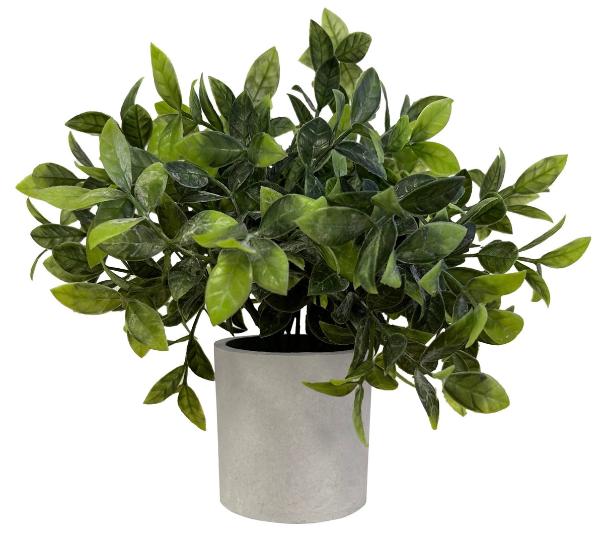 Set de 3 plantes artificielles, pot gris, taille 20 cm - SC Mobilier