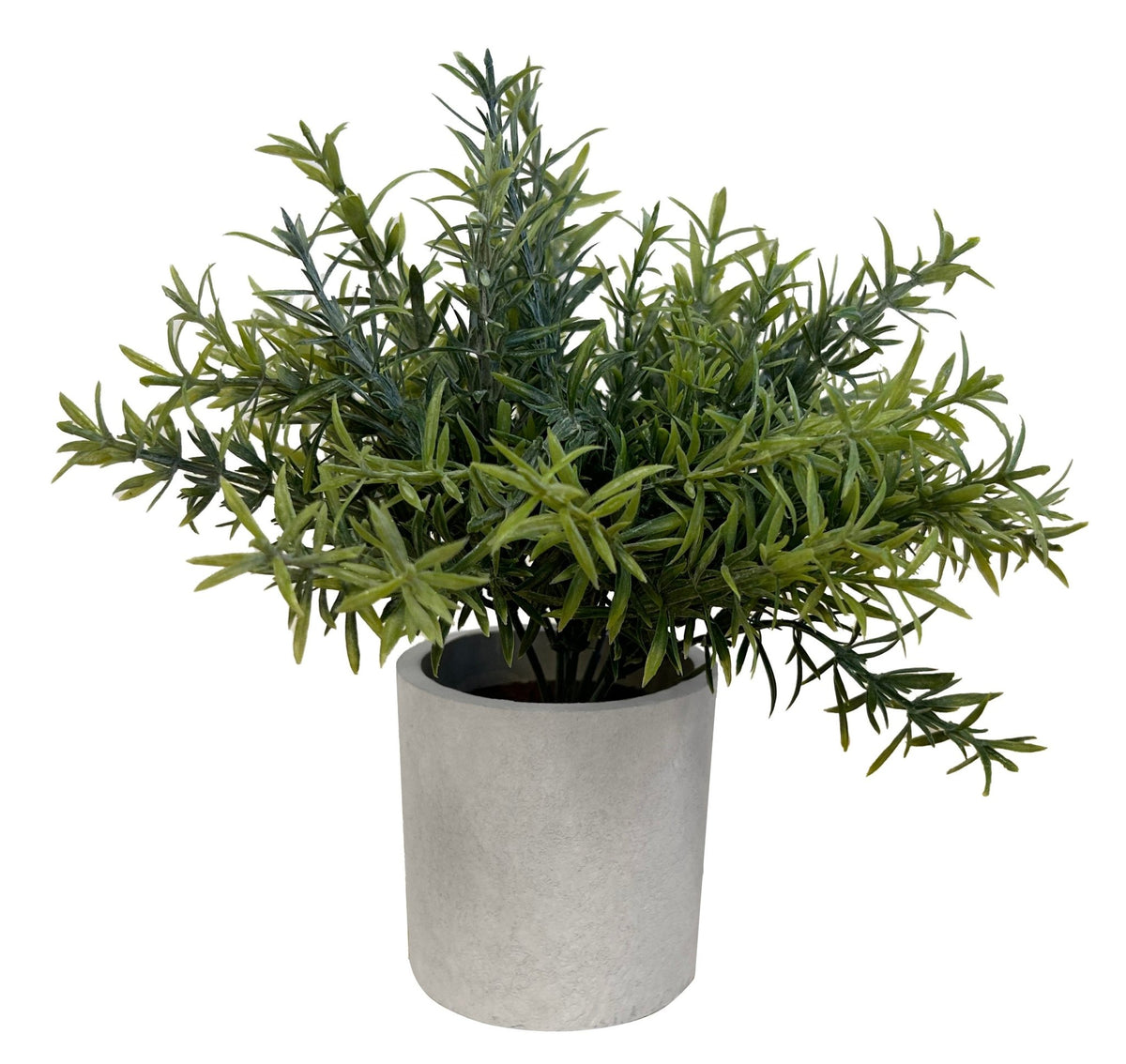 Set de 3 plantes artificielles, pot gris, taille 20 cm - SC Mobilier