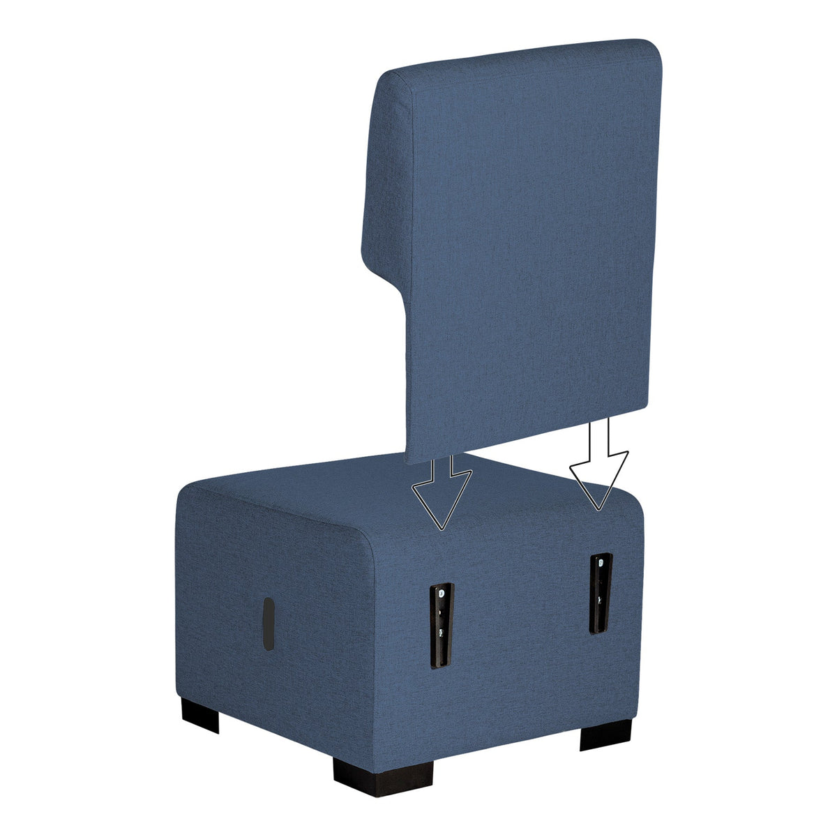 Siège 1 Place Hizia - Bleu Denim - SC Mobilier