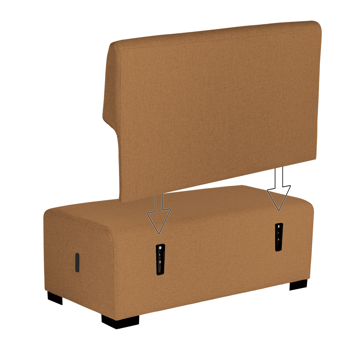 Siège 2 Places Hizia - Terre de Sienne - SC Mobilier