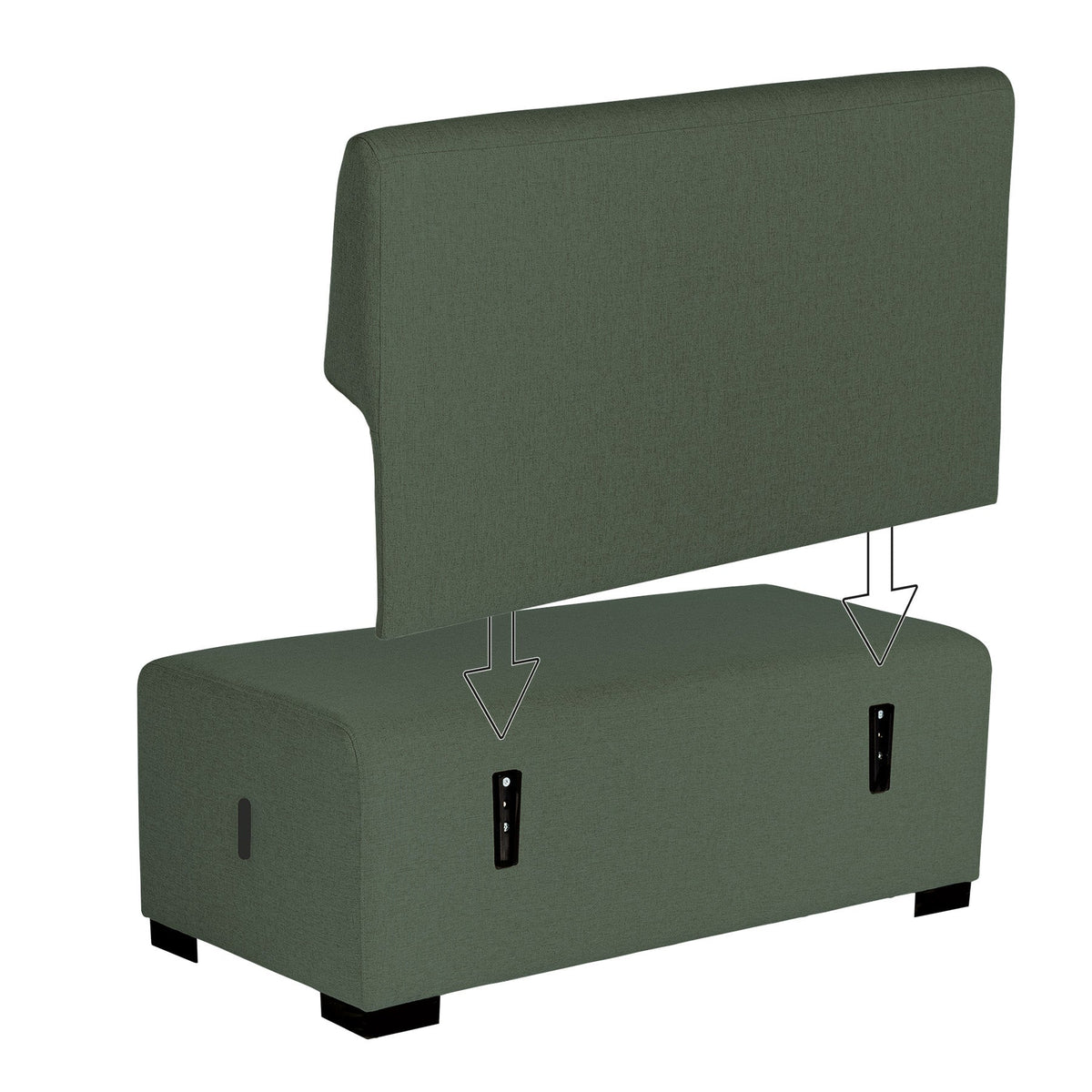 Siège 2 Places Hizia - Vert Forêt - SC Mobilier