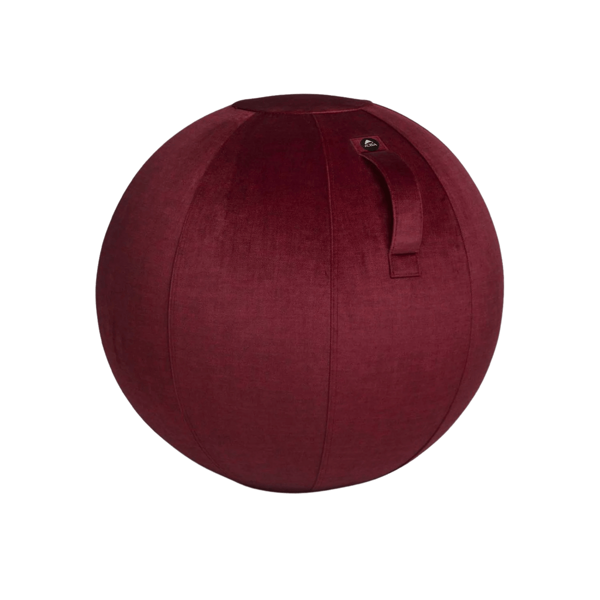 Swiss Ball Velours Rouge - SC Mobilier