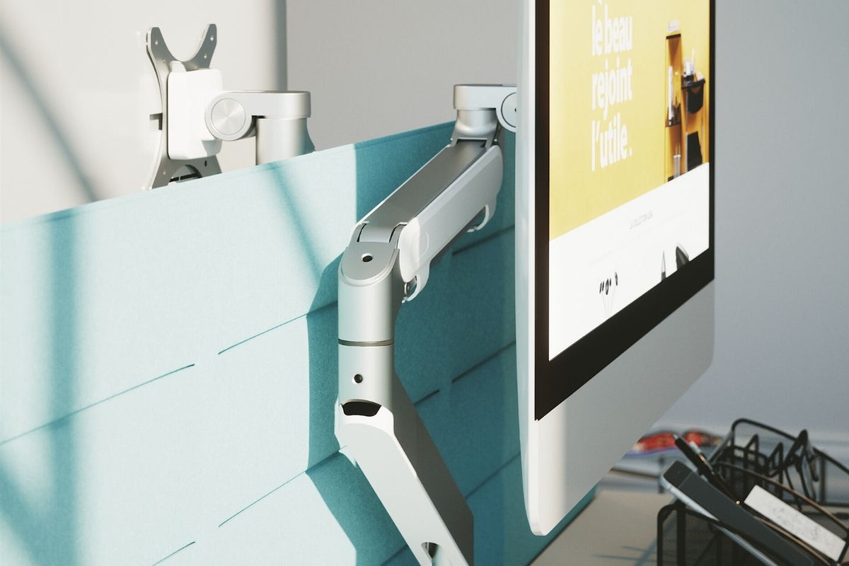 Bras Articulé Écran Ordinateur Jamy - Gris - SC Mobilier