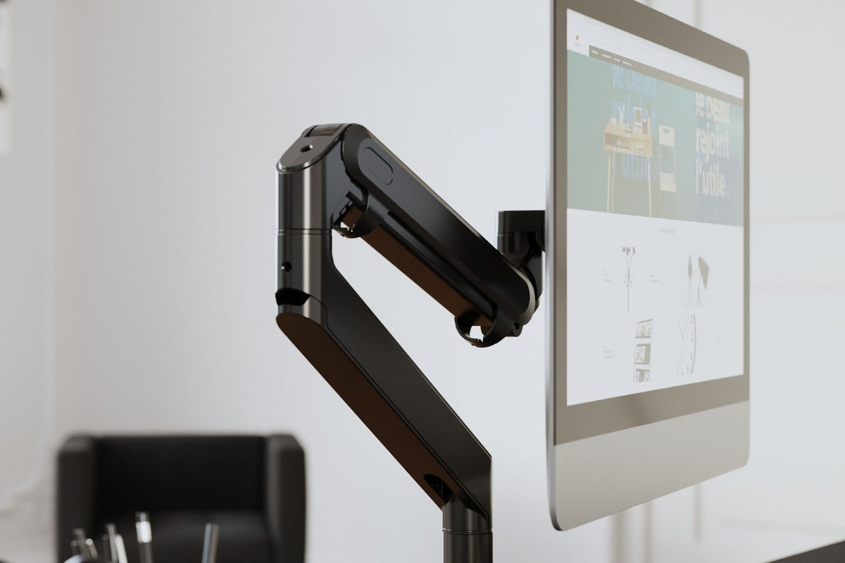 Bras Articulé Écran Ordinateur Jamy - Noir - SC Mobilier