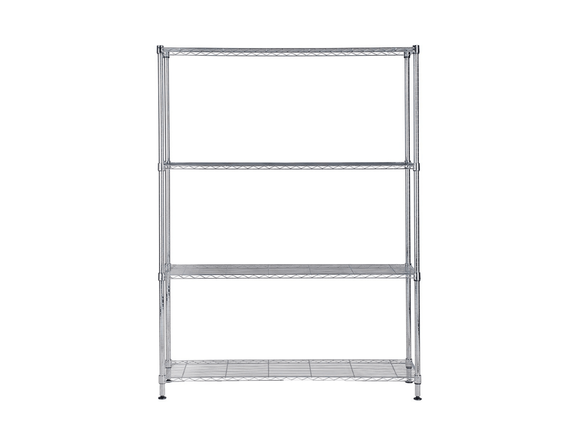 Étagère 4 Tablettes Métal chromé 120 cm - SC Mobilier