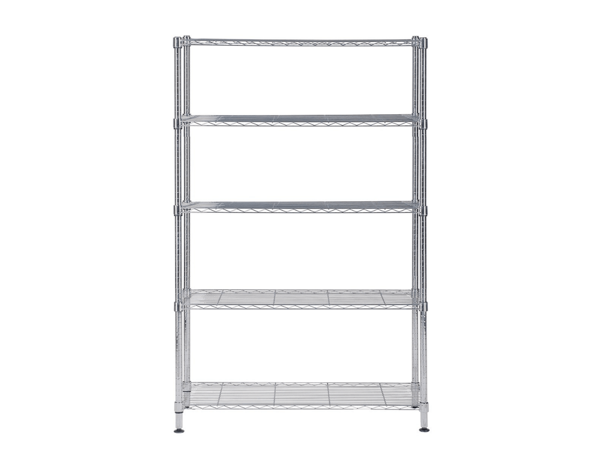 Étagère 5 Tablettes Métal chromé 120 cm - SC Mobilier