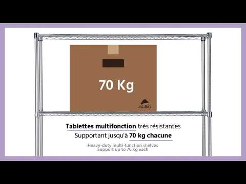 vidéo montage étagère 5 tablettes 90 cm