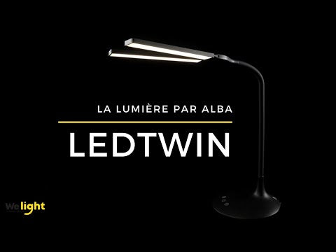 vidéo utilisation lampe bureau noire led sans fil