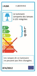 Lampadaire LED Tête Réversible - Blanc - SC Mobilier