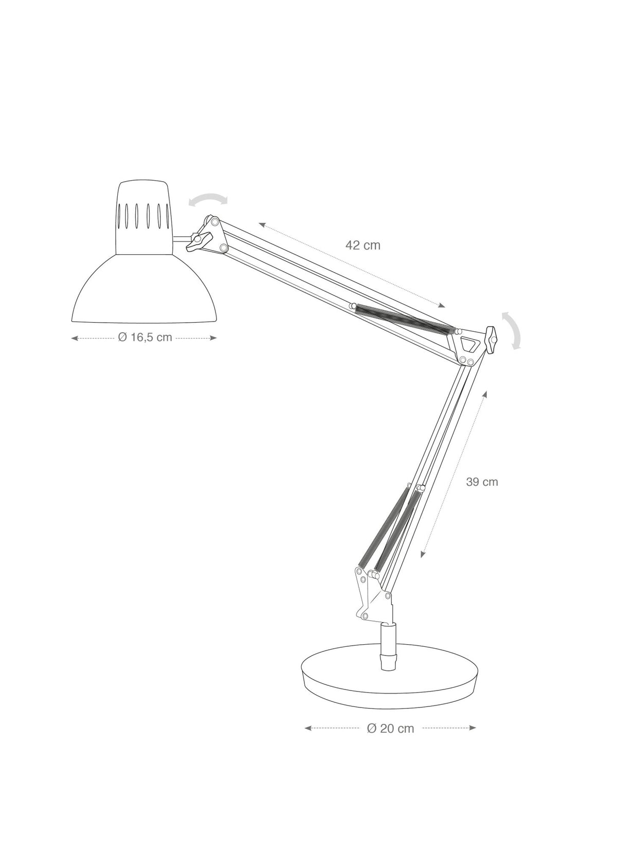 Lampe de Bureau LED Architecte - Noire - SC Mobilier