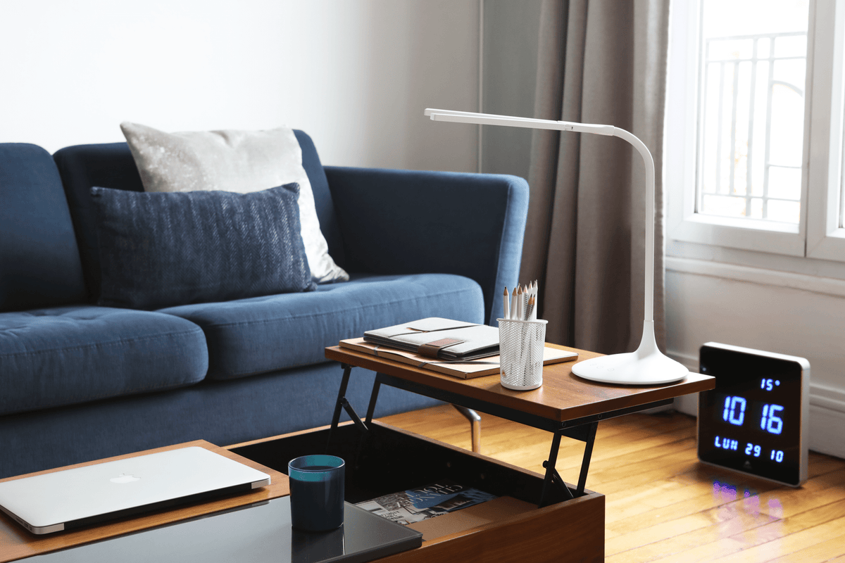 Lampe de Bureau Sans Fil - Blanche - SC Mobilier