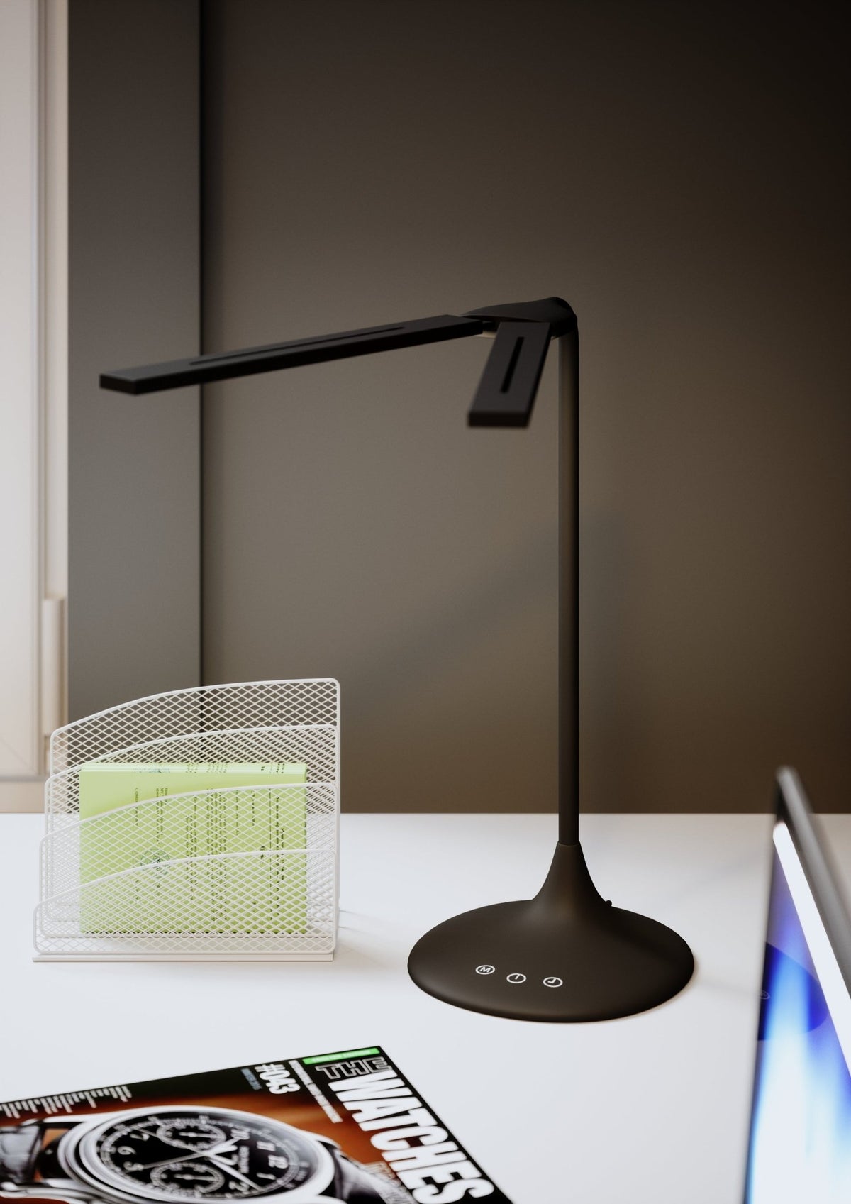 Lampe de Bureau Sans Fil - Noire - SC Mobilier