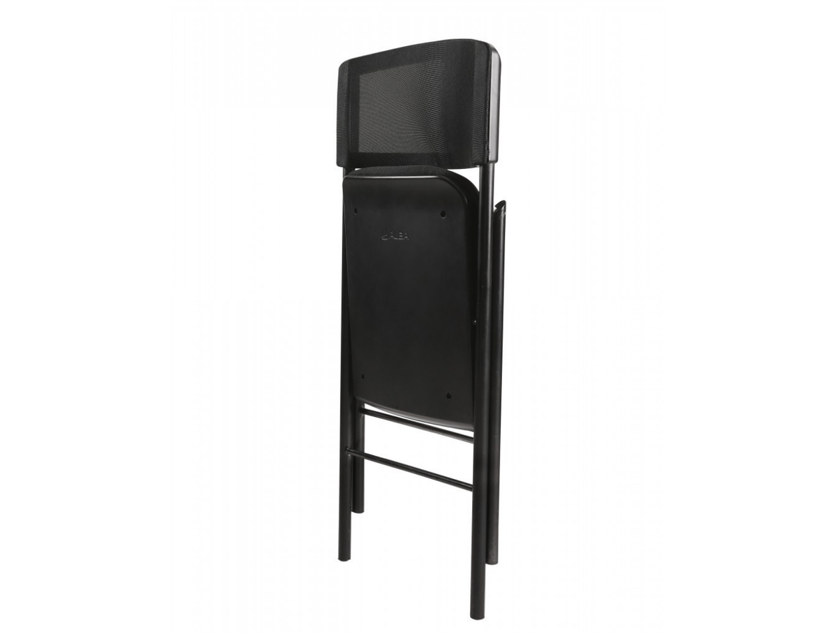 Lot de 2 Chaises Pliantes Confortables - Noires - SC Mobilier