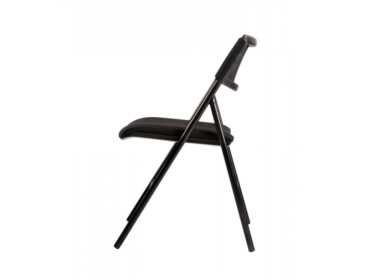 Lot de 2 Chaises Pliantes Confortables - Noires - SC Mobilier