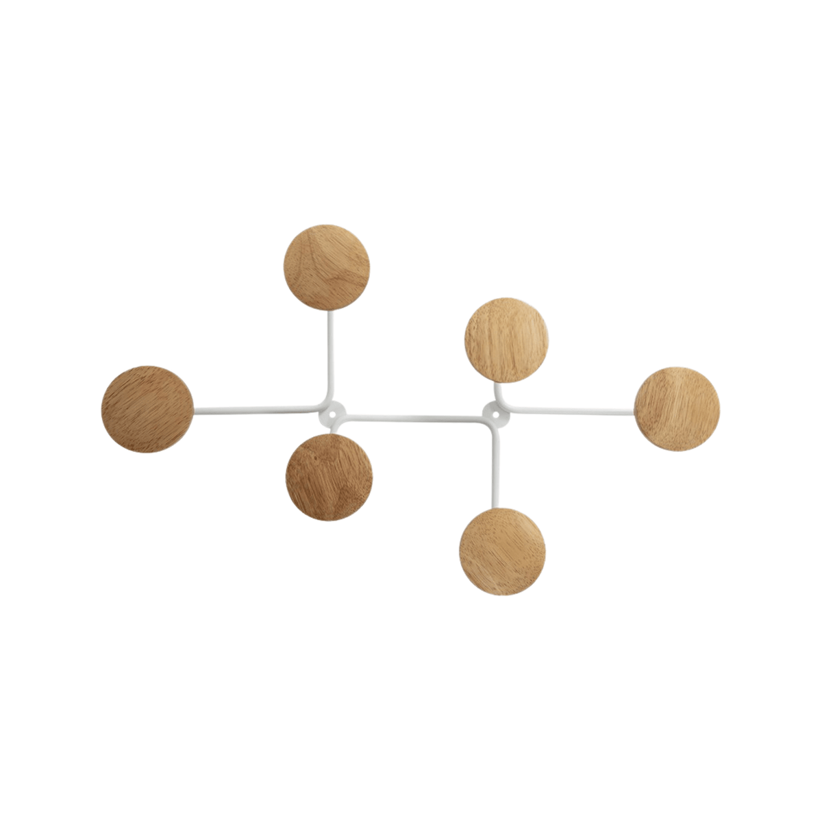 Patère Murale - Blanche six accroches - SC Mobilier