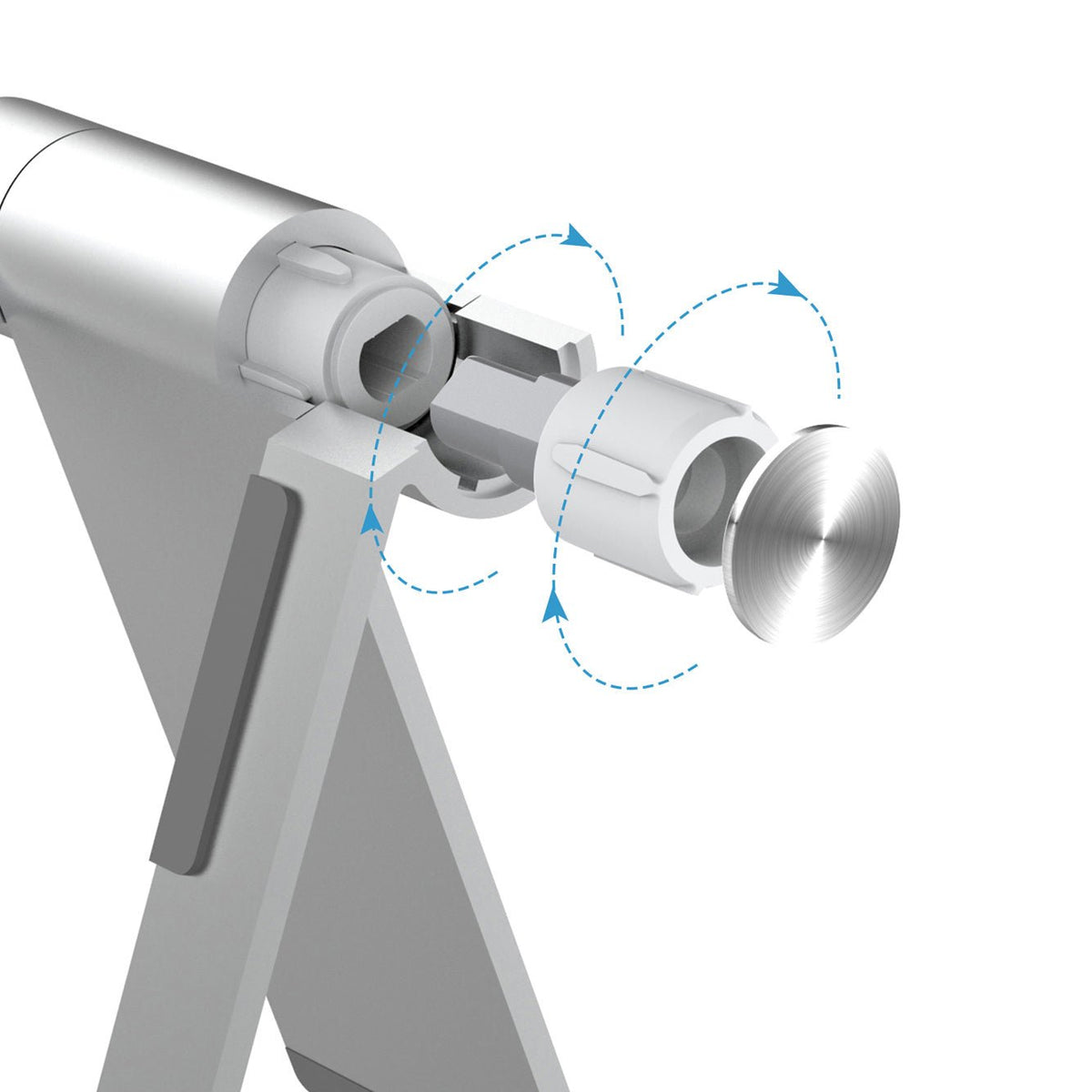 Support Tablette/Téléphone Portable - Aluminium - SC Mobilier