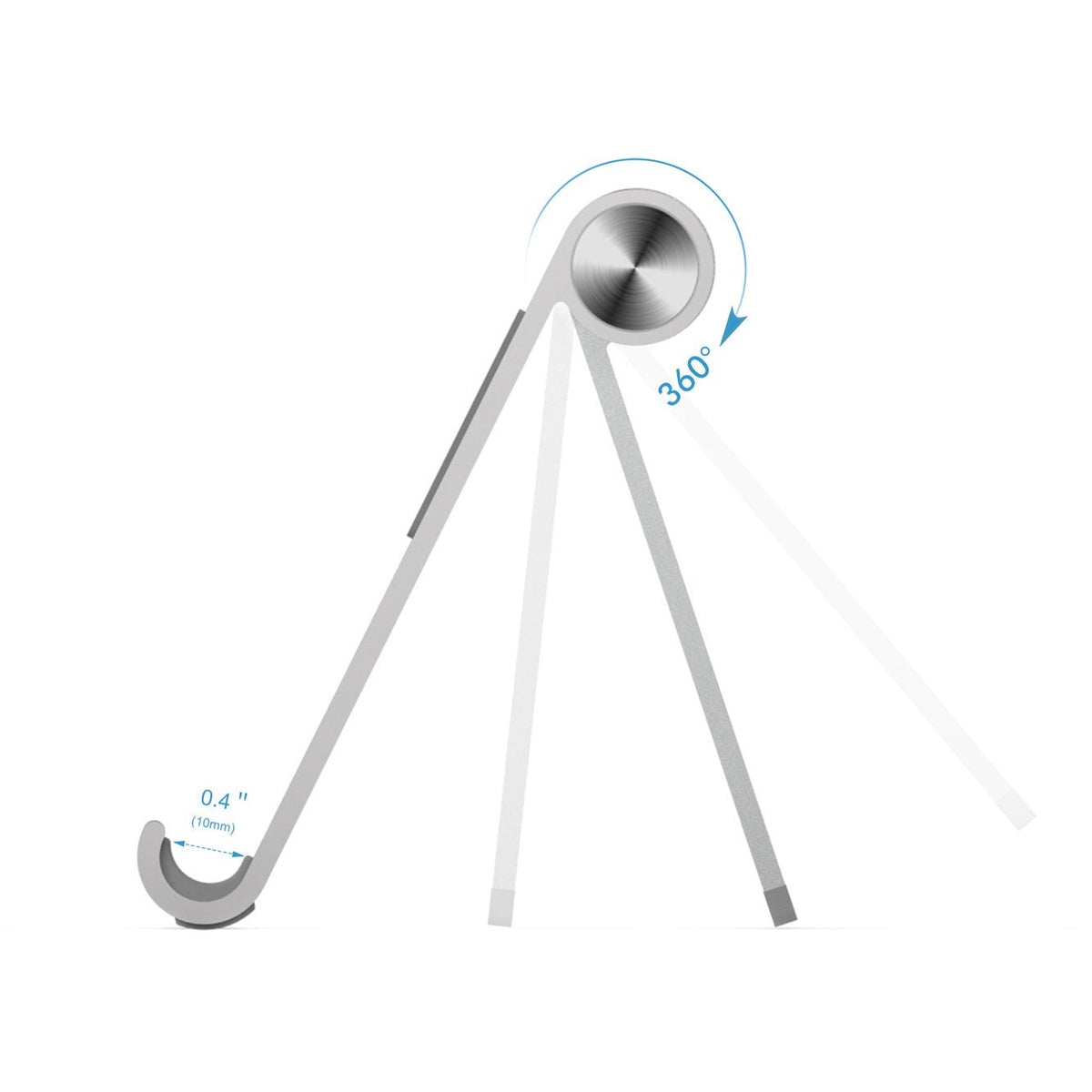 Support Tablette/Téléphone Portable - Aluminium - SC Mobilier