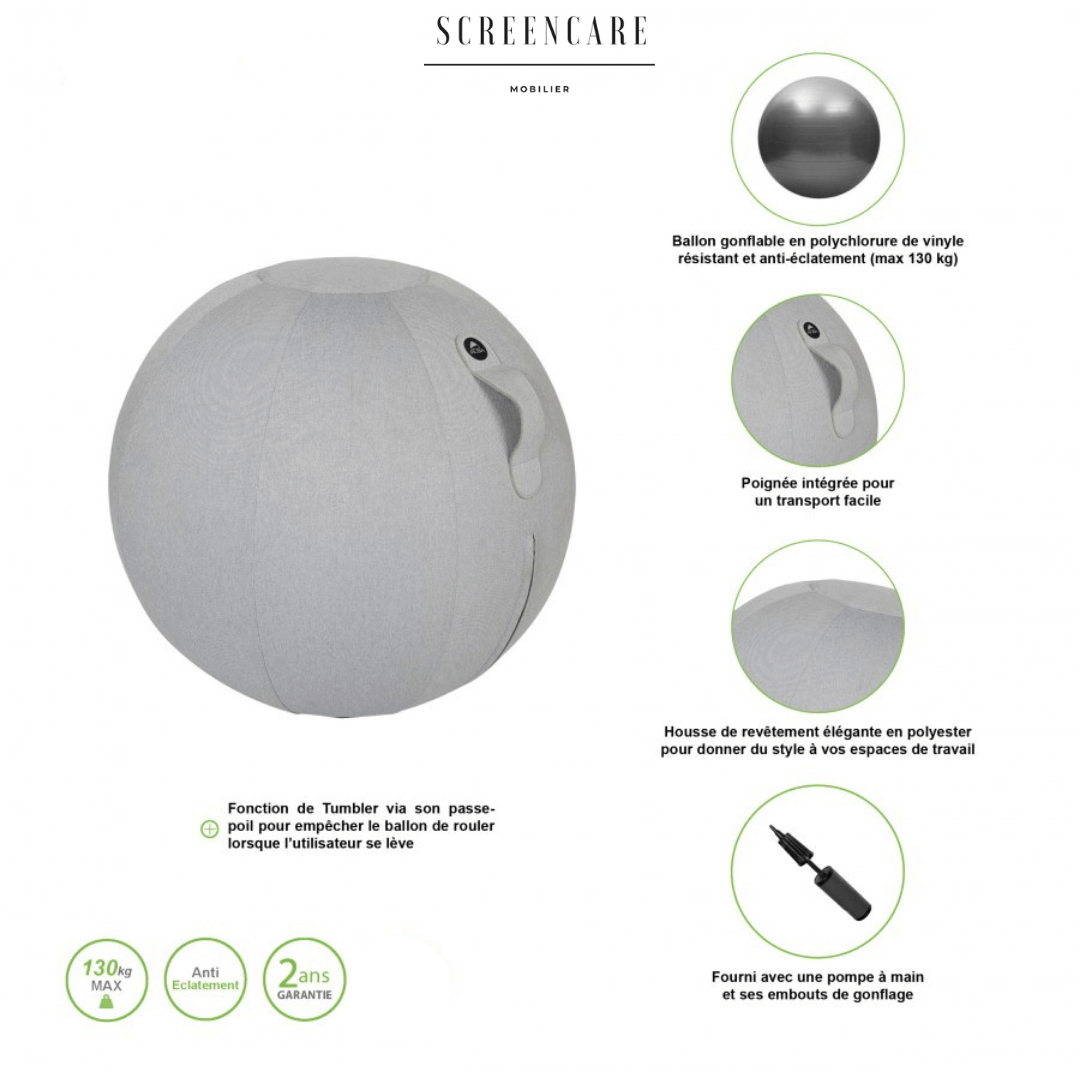 Swiss Ball Gris - SC Mobilier