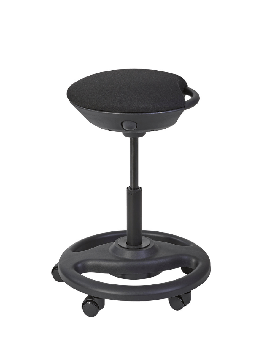 Tabouret Ergonomique à Roulette - Noir - SC Mobilier