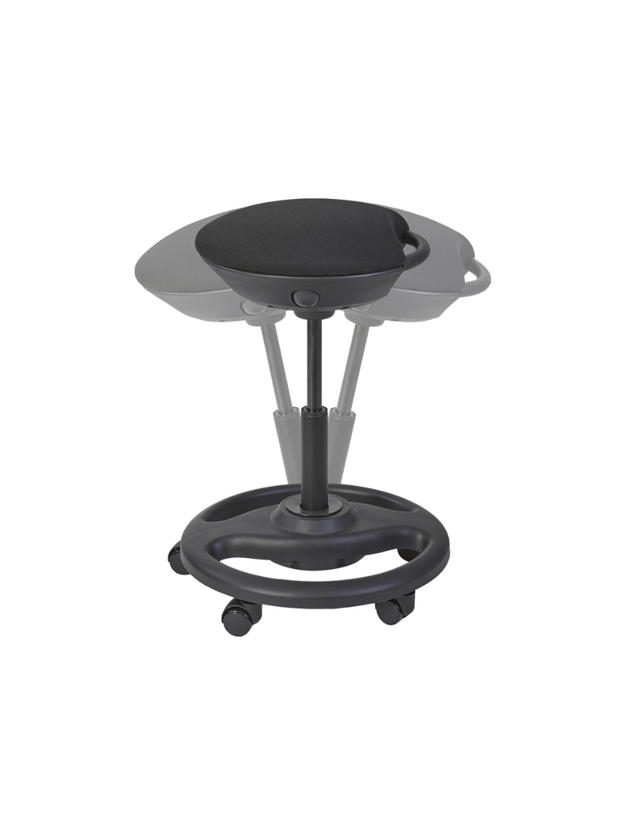 Tabouret Ergonomique à Roulette - Noir - SC Mobilier