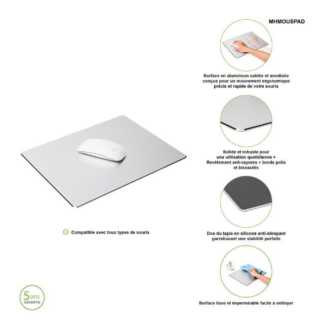 Tapis de Souris en Aluminium - SC Mobilier
